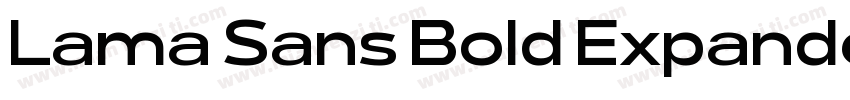 Lama Sans Bold Expanded字体转换